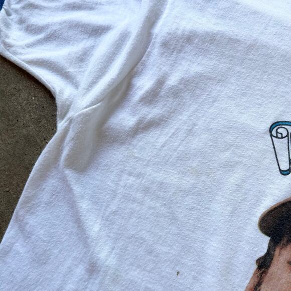 Vintage 80s Braums Ernest KnoWhutIMean Ringer T-Shirt XL - Picture 4 of 6